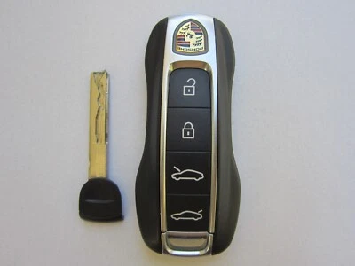 USED OEM PORSCHE 911 TAYCAN SMART KEY FOB TRANSMITTER ALARM IYZPK3 - Image 1 of 4
