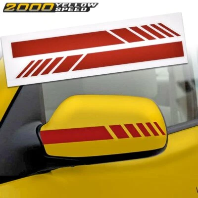 Fit For Car Accessories Rearview Mirror 5D Sticker Vinyl Stripe Decal Red  Foto 1 de 4