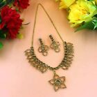 Indian Ethnic Style Bollywood Rose Gold Plated Fashion Jewelry Necklace Set