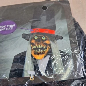 2006 Mario Chiodo Studios Halloween Mask Skull Skeleton ( Top HAT Skull) ( NEW ) - Picture 1 of 7