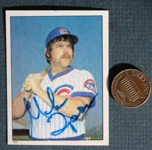 Chicago Cubs Star Mike Tyson signed / autographed 1981 Topps baseball sticker -- - Picture 1 of 1