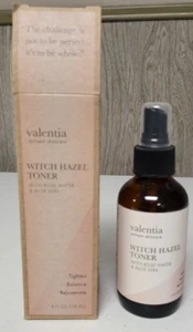 Valentia Witch Hazel Anti-Aging Face Toner w/ Rose Water & Aloe Vera 4oz Natural - Picture 1 of 10