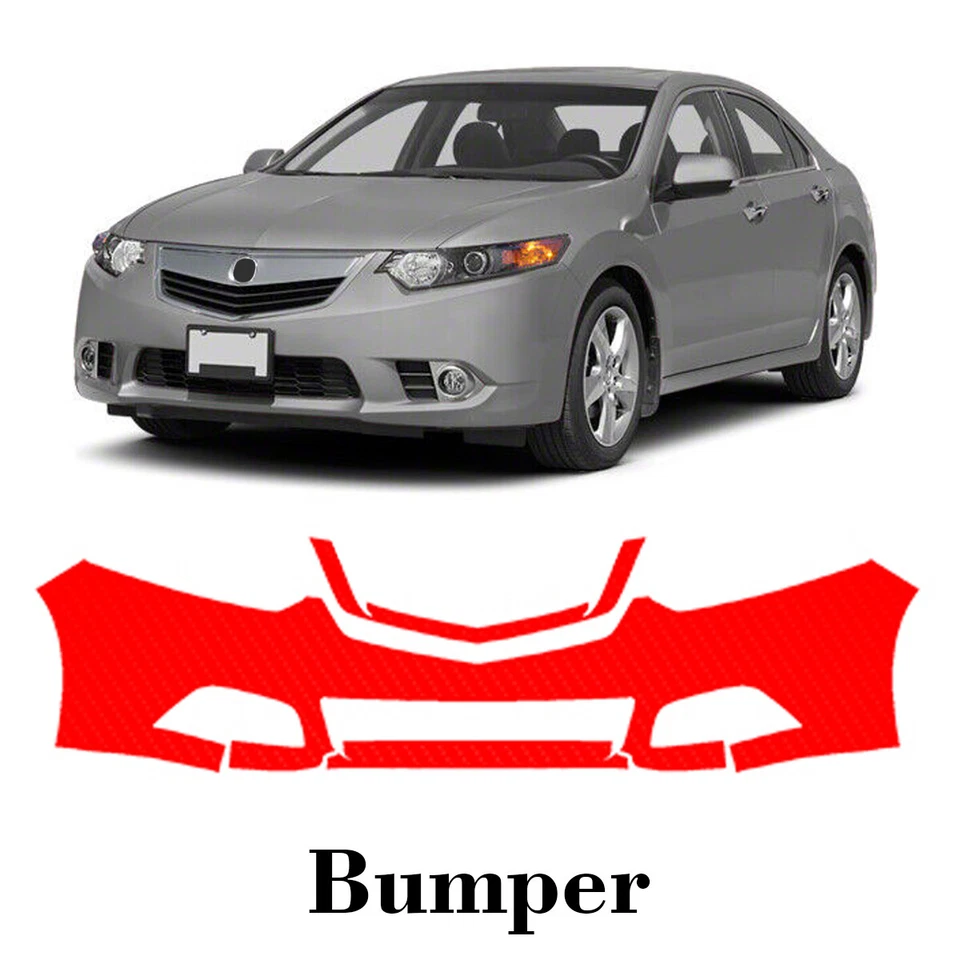 Front bumper PreCut PPF Paint Protection Film For Acura TSX A-Spec 2009-2010 - Image 1 of 4