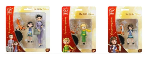 3 The Little Prince Action Figure Sets - Girl & Mother - Boy & Fox - Girl & Fox Cover