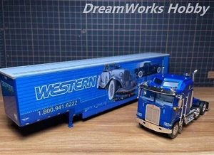 First Gear DCP 1/64 Kenworth K100 Western Distributing Auto Trailer.  #33030 New - Picture 1 of 17