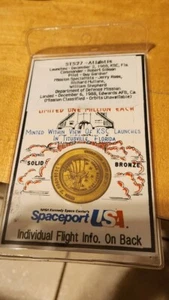 Spaceport Usa Solid Bronze 1988 Authentic With Original Sticker - Picture 1 of 10