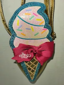 JoJo Siwa Ice Cream Cone With Sprinkles Bow And Strap Purse Handbag Crossbody - Picture 1 of 8