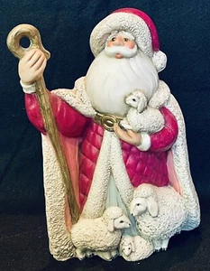 Vintage Keramik Schäfer Weihnachtsmann handbemalt signiert - Bild 1 von 7
