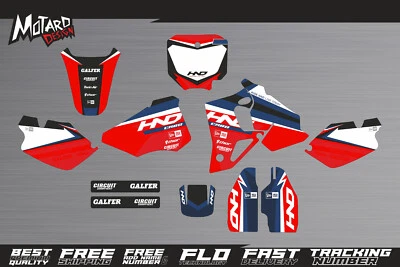 Kit Gráficos para Honda CR 80 R 1996 1997 1998 1999 2000 2001 2002 Calcomanías Adhesivas Foto 1 de 3
