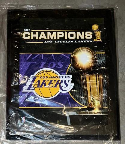 Los Angeles Lakers Fanatics 10.5x13 2020 NBA Finals Champions Plaque New Cover