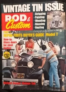 Vintage ROD & CUSTOM Magazine December 1972 Hotrods Custom Cars Roadsters Builds - Picture 1 of 21