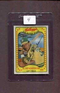 1981 KELLOGGS BASEBALL-#33 RICKEY HENDERSON   NRMT-MT OR BETTER  #5 - Picture 1 of 1