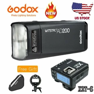 Godox AD200 TTL Pocket Flash Wireless Speedlite + X2T-S Trigger For Sony Camera - Picture 1 of 12