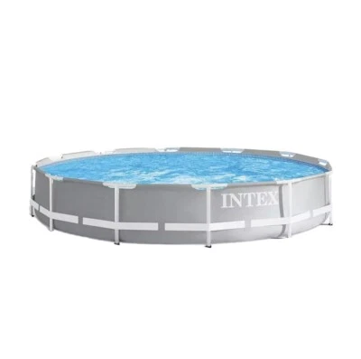 Intex 12ft x 30in Prism Metal Frame Above Ground Swimming Pool w/ Pump NEW🌟F/S - Image 1 of 4