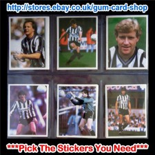 DAILY MIRROR 1986-87 STICK WITH SOCCER (NEWCASTLE UNITED) *SELECT STICKERS*