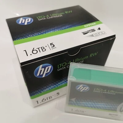 5x HP Cartouche LTO Ultrium RW 800 Go / 1.6 To Data CARTRIDGE C7974A - Image 1 of 4