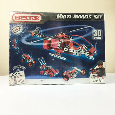Erector Multi Models Set 30 Building Blocks 352 Parts Vehicles 7530 - Image 1 of 2