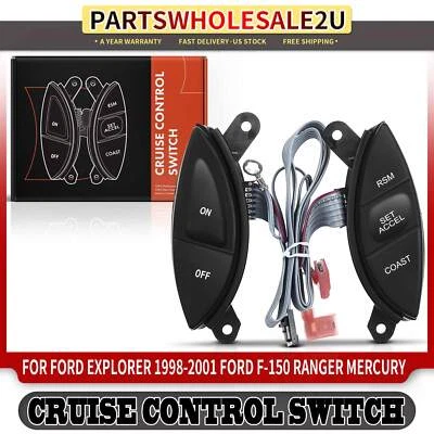 Interruptor de control de crucero del volante para Ford Explorer Sport Trac Ranger Mercury Foto 1 de 4