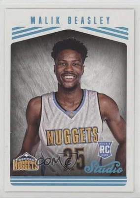 2016-17 Panini Studio Studio Edition Glossy Malik Beasley #183 Rookie RC - Image 1 of 2