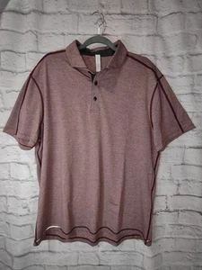 Lululemon Polo Shirt Mens 2XL Athletic Golf Performance Seam Detail Short Sleeve - Picture 1 of 7