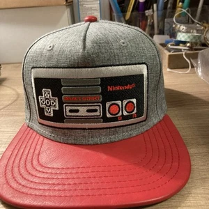 Nintendo Classic Baseball Cap Trucker Original Snapback Hat NES Controller RED - Picture 1 of 12