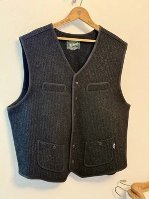 Mens Size XL Woolrich Woolen Mills Wool Formal Utility Vest - Image 1 of 4