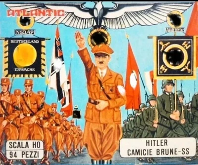  Lotto 21 soldatini in plastica Atlantic 1/72 H0 *Camicie Brune" Best price! - Immagine 1 di 2