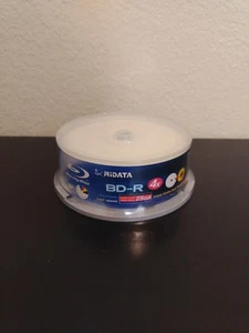 25 Pack Ridata 4X 25GB BD-R Blu-ray Single Layer Recordable Black Media Disc. - Picture 1 of 5