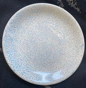 2 Pagnossin Ironstone Salad Dessert 7.5” Plates Speckled Blue Treviso Italy Rare - Picture 1 of 14