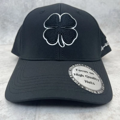 Boné/chapéu de golfe Clover Live Lucky - ajustável, tamanho único - preto - novo! - Imagem 1 de 4