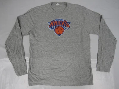 New York Knicks Mens Size L Large Gray Long-Sleeve Shirt - Image 1 of 3