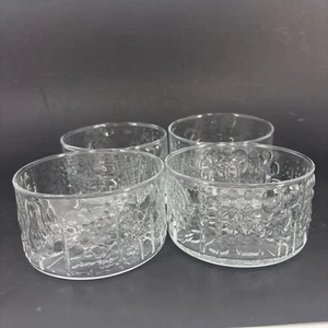 4 X Vintage Iittala Finland Flora 4 3/8” Glass Bowls - Oiva Toikka - Set - Picture 1 of 10