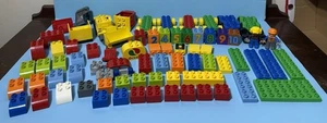 Lego Lg Mixed Worker Set 78pcs Construction Wheeled Bases Crane Blocks 2 Figures - Picture 1 of 12