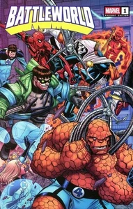 Battleworld #1 Nick Bradshaw Connecting Wraparound Variante Marvel Comics - Bild 1 von 1