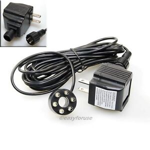 Underwater 6-LED Light Ring For Fountain Fish Pond Water Garden with Transformer