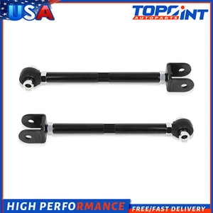 Black For Nissan 240SX 89-94 S13 1995-1998 S14 Rear Adjustable Toe Arm Set of 2 - Picture 1 of 5
