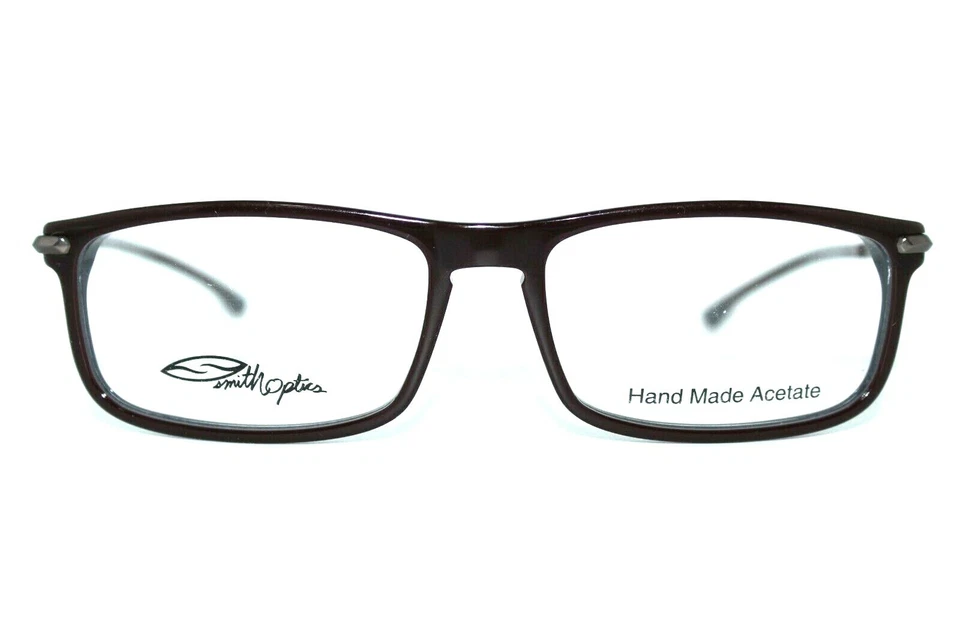 NUEVO SMITH ABRAM OXBLOOD MARRÓN AUTÉNTICO ANTEOJOS MARCOS PARA HOMBRE 57 MM CON ESTUCHE Foto 1 de 4