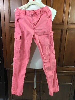 Pantalones Osh Kosh B’gosh Niñas Talla 10 Rosa Cintura Ajustable Lknw Cómodos Strai Foto 1 de 4