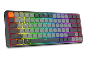 Redragon K652RGB PRO 3-modus 84 Tasten Gaming-Tastatur mit Al-Plate - Bild 1 von 10