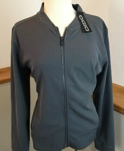 NWT OGIO Full Zip Mock Neck Long Sleeve Knit Activewear Jacket Women's Size L - Picture 1 of 8
