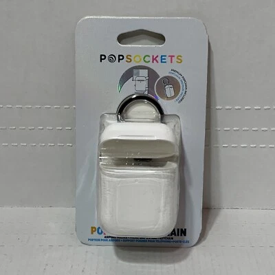 📀 Popsockets Popgrip + Popchain Airpods Holder + Phone Grip Keychain -WHITE - Image 1 of 2