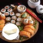 Einweg-Kajak-Teller aus Holz, Snacks, Sushi, Bootsgeschirr im japanischen Stil
