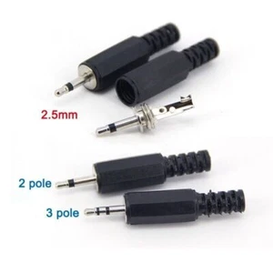 2.5mm Male jack 2 3 pole 2.5 Audio Mono Stereo Plug cable welding connector Plug - Picture 1 of 9