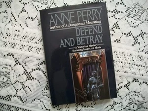 Defend and Betray (Anne Perry, Signed/Inscribed, 1992 1st Edition HCDJ) - Picture 1 of 12