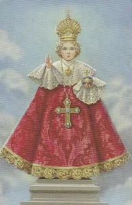 *Carta sacra/preghiera - ""Preghiera al Bambino di Praga"" *Preghiera sulla schiena/ {Santi-7}-/ - Foto 1 di 2