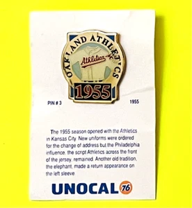 Oakland Athletics 1955 como uniforme pin sin cal 76 pines - Imagen 1 de 1