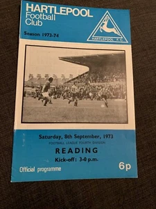 1973 Hartlepool United V Reading Programme - Picture 1 of 3