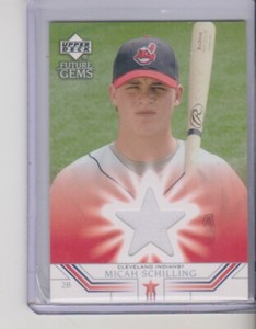 2002 Upper Deck Future Gems Micah Schilling Jersey Cleveland Indians