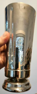Vintage unbranded deco Chrome Plated Mixer Blender Cup with blades - Picture 1 of 5