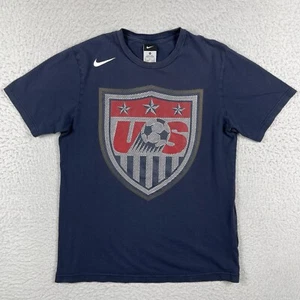 USA Soccer Shirt Mens Medium Blue Nike American Futbol World Cup 2010 Tee Sports - Picture 1 of 10